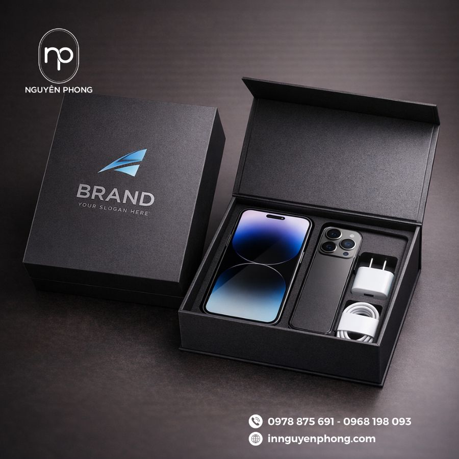 Hộp điện thoại được thiết kế tinh tế, sang trọng